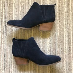 Navy Blue Booties